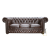 Sofa Tudor Chesterfield 3-osobowa - 100% skóra naturalna